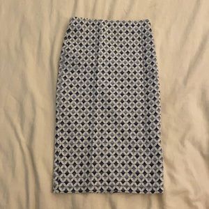 Zara blue midi skirt